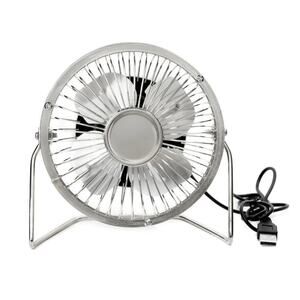 Kikkerland Silver USB Desk Fan​​​